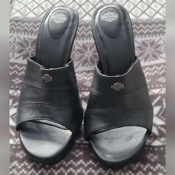 Harley-Davidson Leather Heel Sandals - Picture 6 of 10